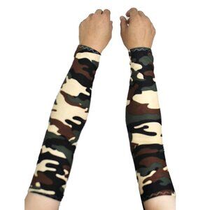 Camouflage Camo Arm UV Protection Golf Driving Outdoors Sleeve Set of 2